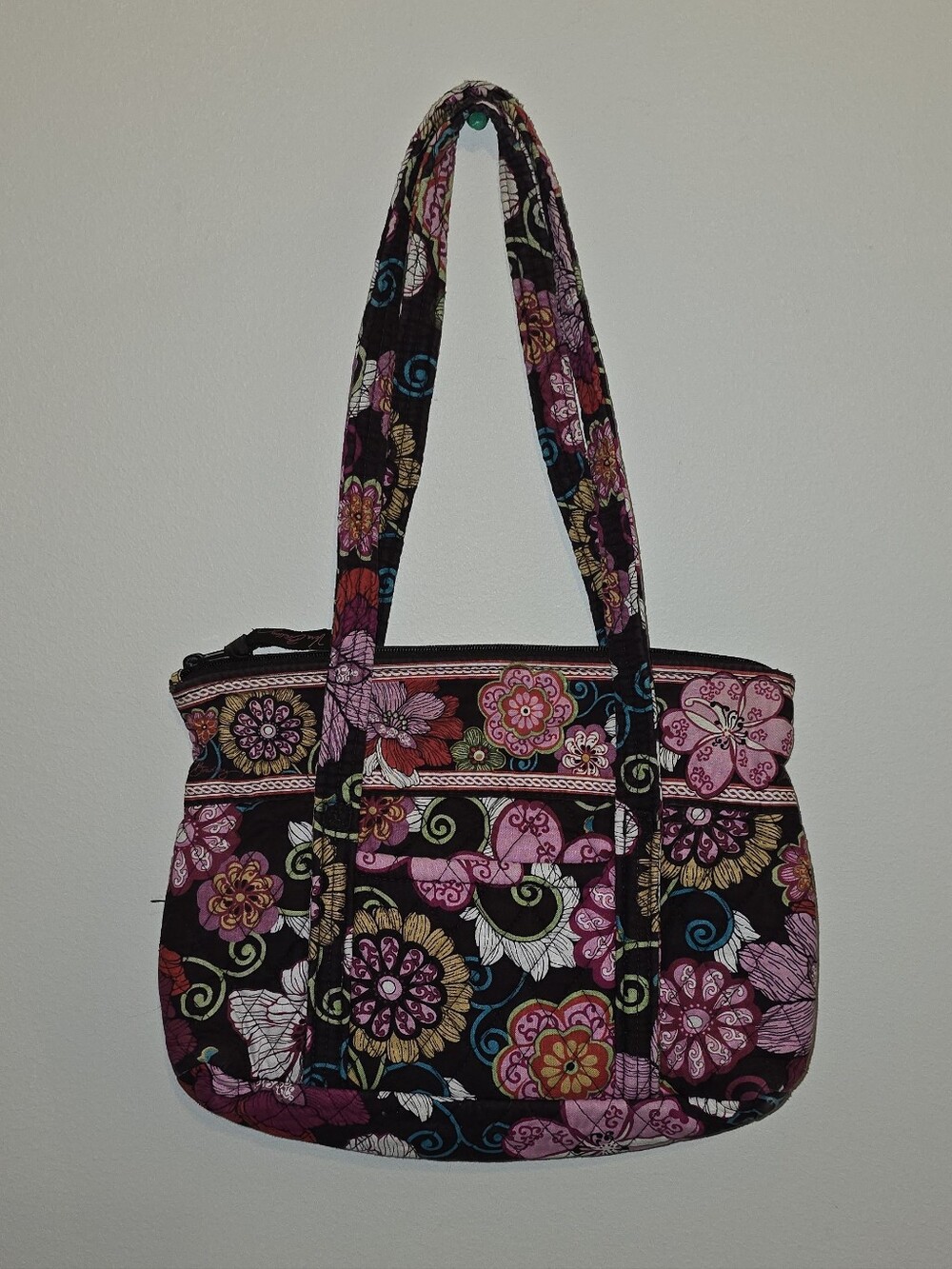 Vintage Vera Bradley Mod Floral Pink Morgan Shoulder Bag
